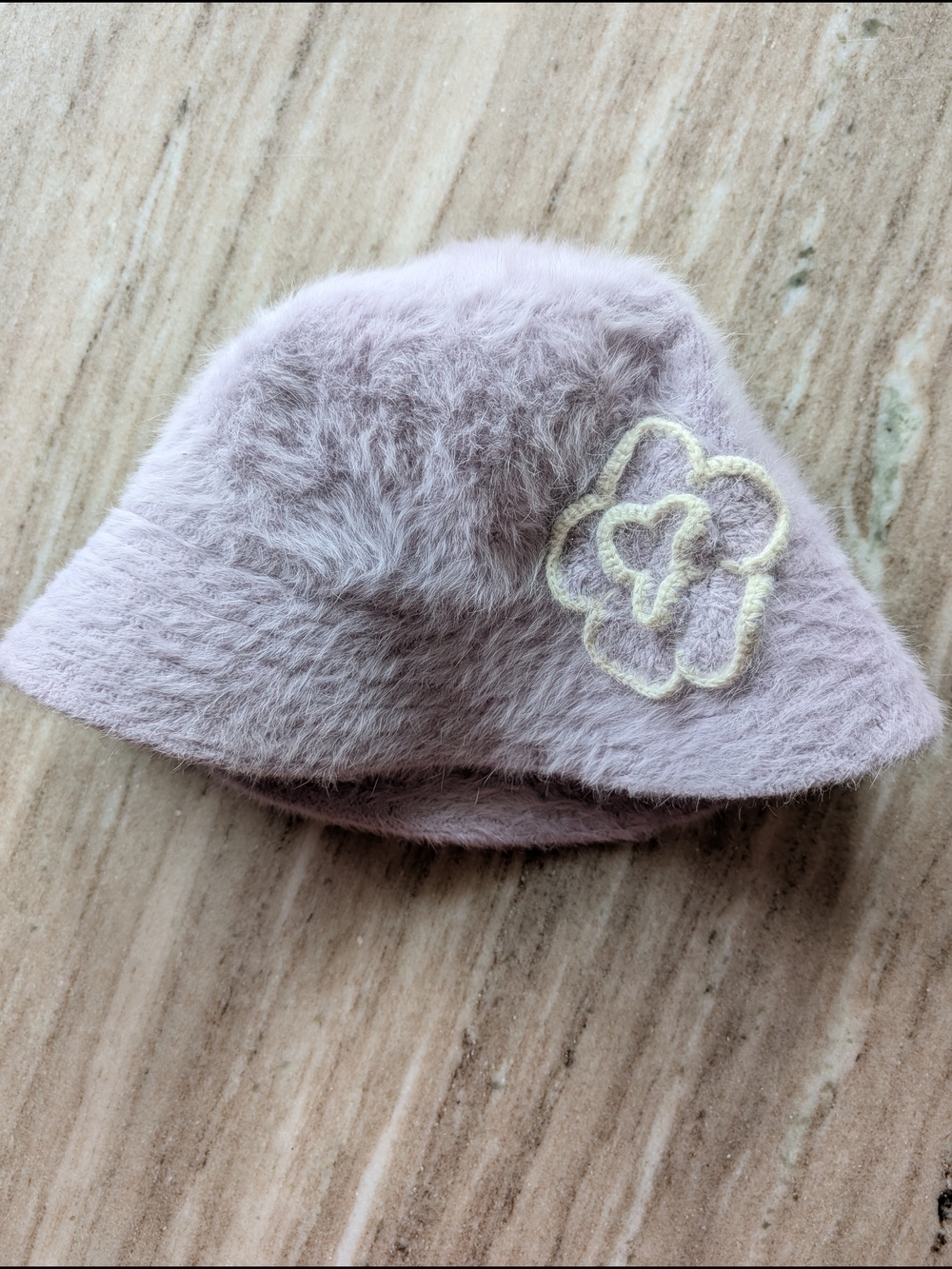 Vintage Hat - Adrienne New York- Lilac Angora Bucket Hat